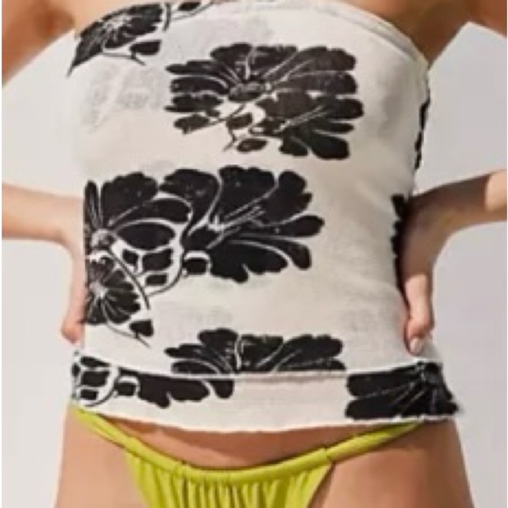 Free People Poppy tube top in size large